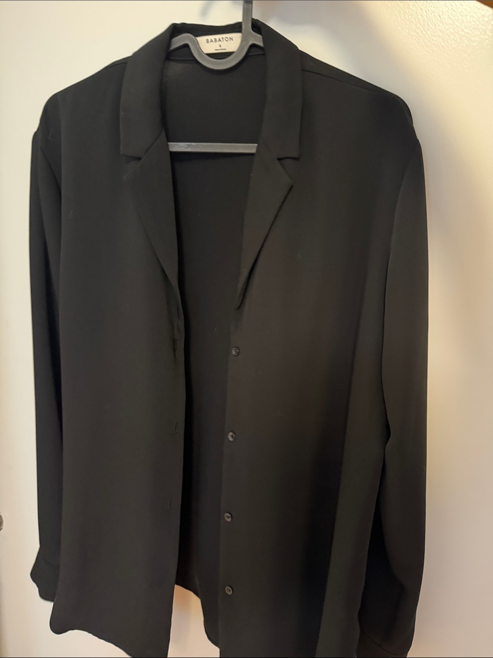 Babaton Black Button-Up